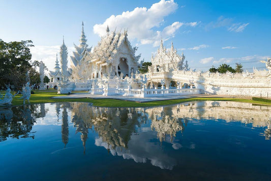 Wat Rong Khun (White Temple) | Chiang Rai Thailand Photography | Landmark Poster - Photography Poster