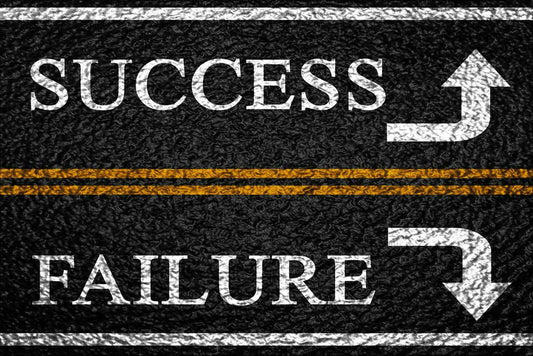 Success and Failure | Road Sign Motivational Poster