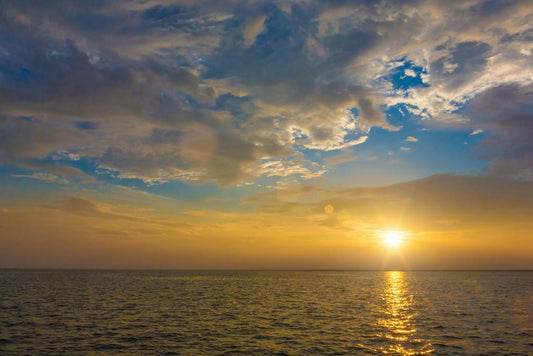 Colorful Sunset at Sea | Ocean Photography Print | Seascape Poster - Photography Poster