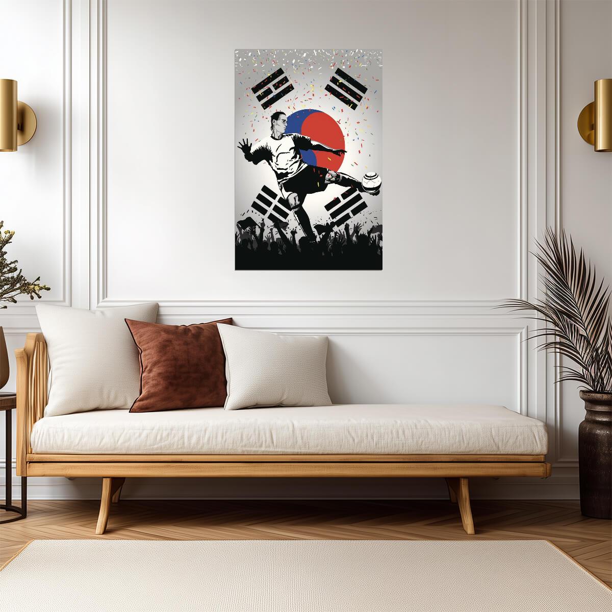 South Korea National Soccer Team | Sports Poster | Football Fan Wall Art