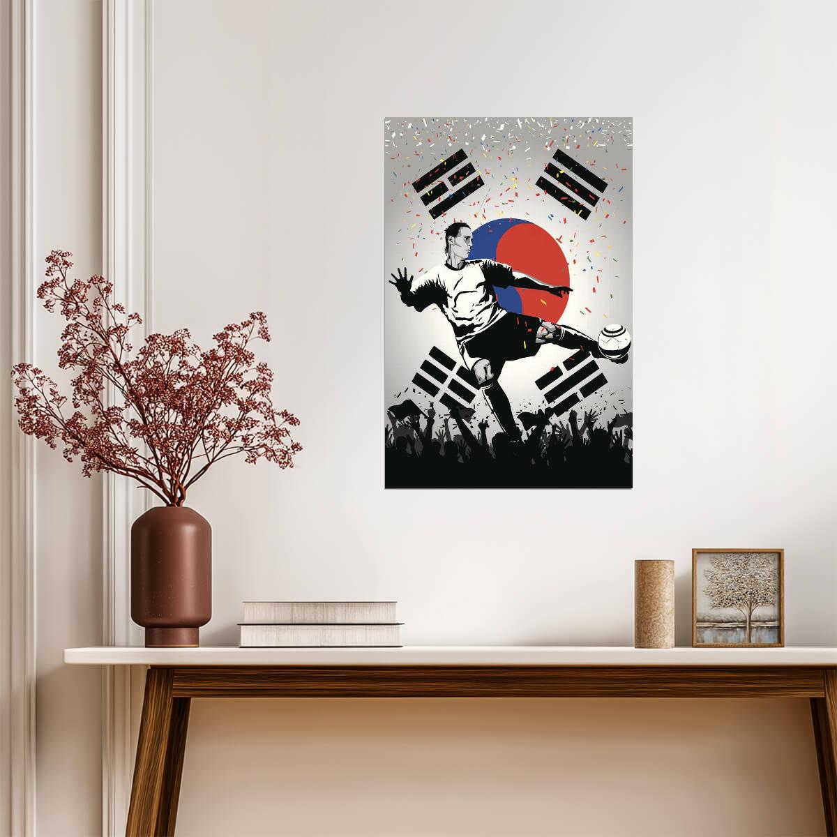 South Korea National Soccer Team | Sports Poster | Football Fan Wall Art