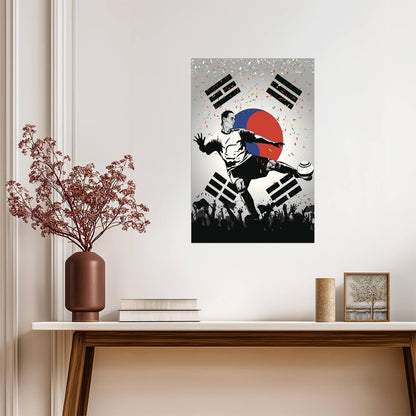 South Korea National Soccer Team | Sports Poster | Football Fan Wall Art