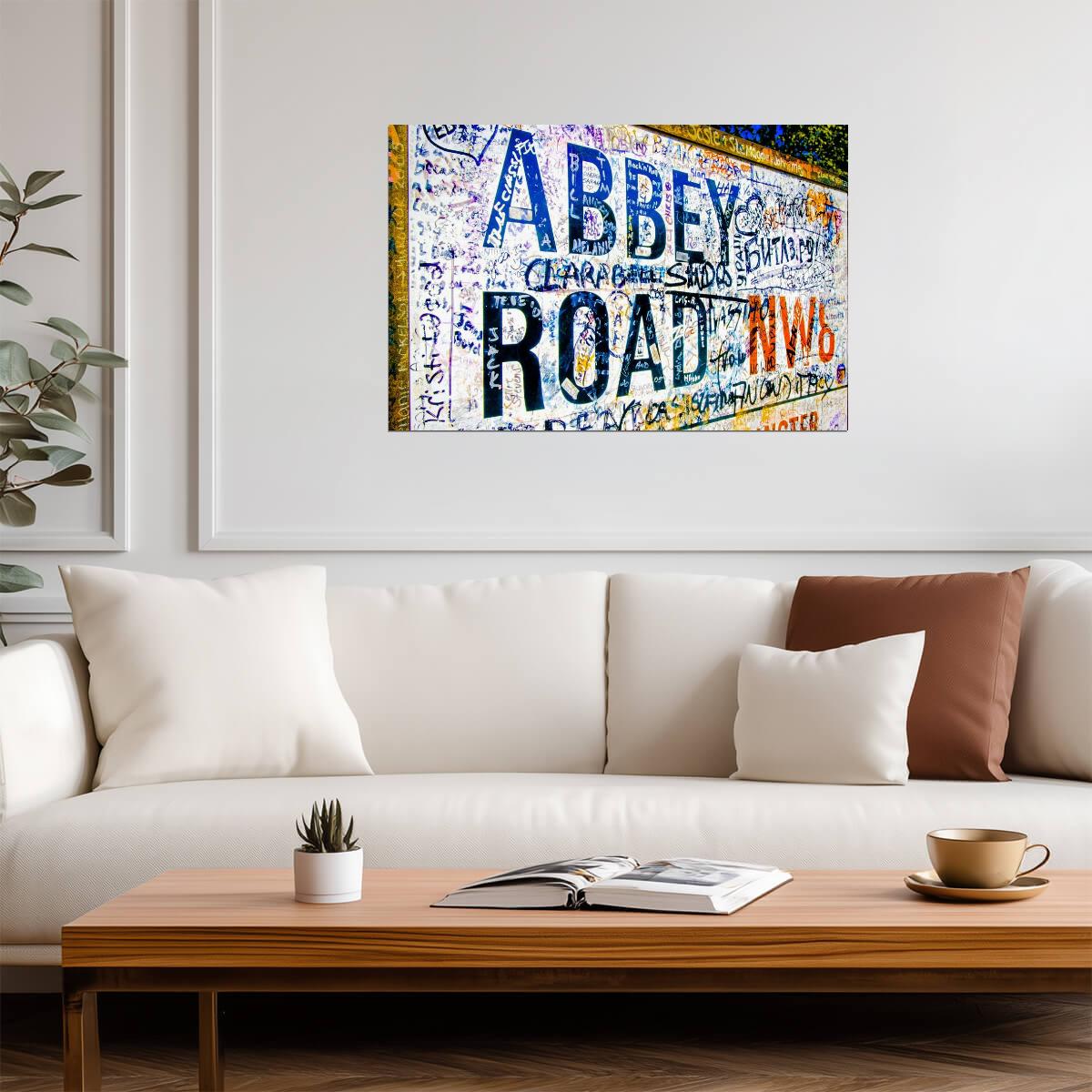 Abbey Road Sign in London | Music Landmark Photography | Beatles Fan Poster - Photography Poster