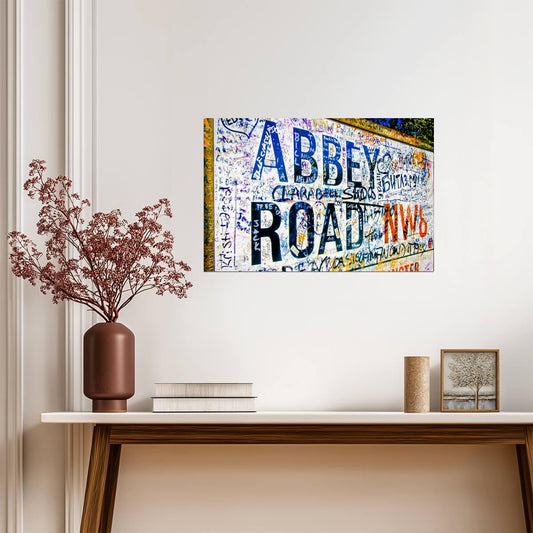 Abbey Road Sign in London | Music Landmark Photography | Beatles Fan Poster - Photography Poster
