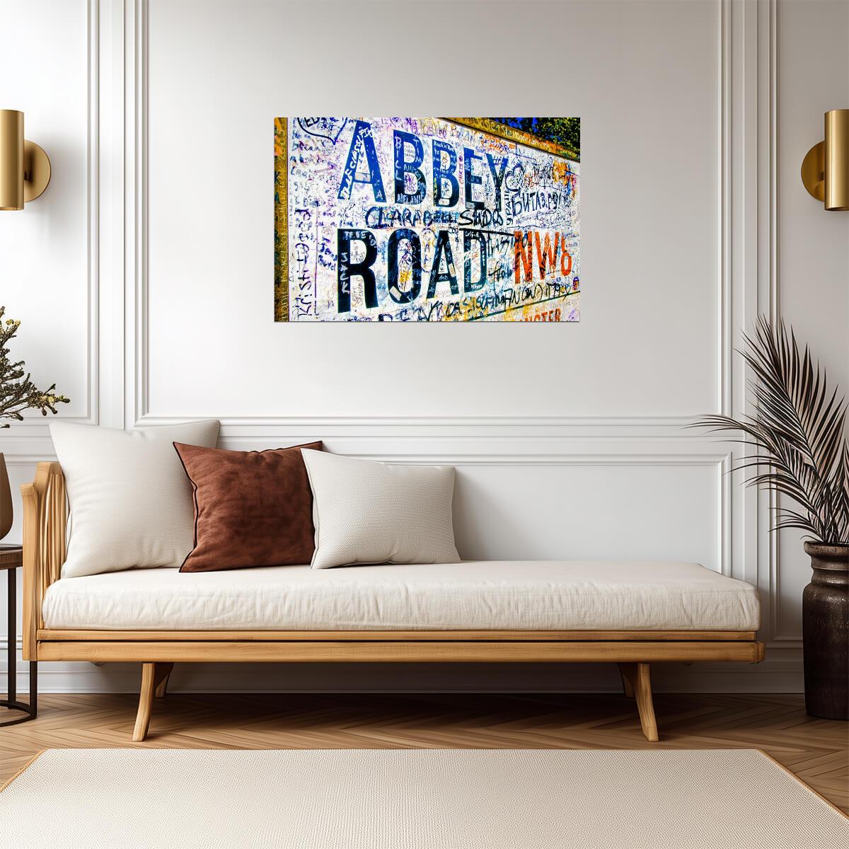 Abbey Road Sign in London | Music Landmark Photography | Beatles Fan Poster - Photography Poster