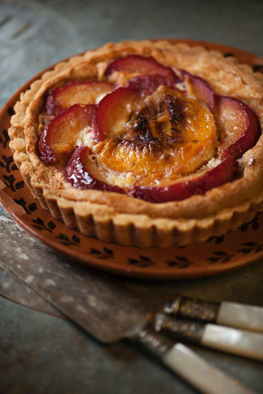 Homemade Fresh Peach Tart | Food Photography | Kitchen & Baking Poster - Photography Poster