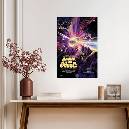 NASA Visions of the Future | Gamma Ray Ghouls Poster | Retro Space Travel Art - Vintage & Retro Poster