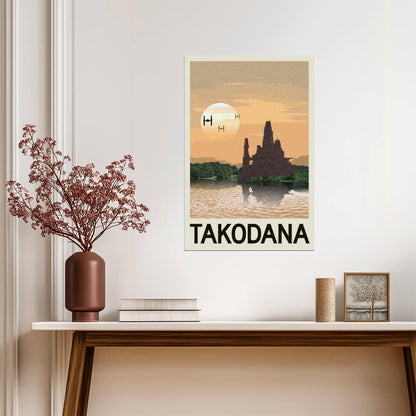 Star Wars Takodana Castle | Minimalist Fantasy Travel Poster - Movies & TV Poster
