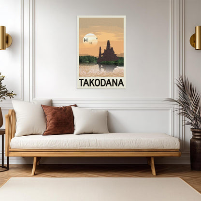 Star Wars Takodana Castle | Minimalist Fantasy Travel Poster - Movies & TV Poster