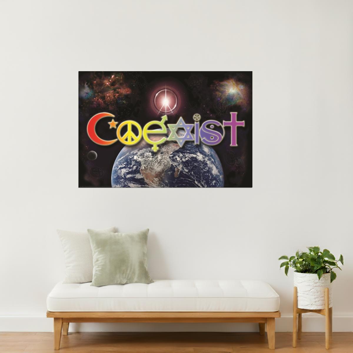 Coexist | World Peace Motivational Poster