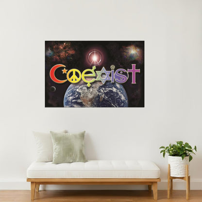 Coexist | World Peace Motivational Poster
