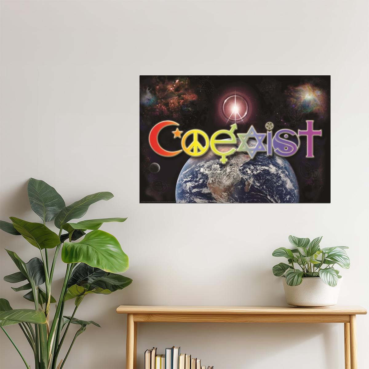 Coexist | World Peace Motivational Poster