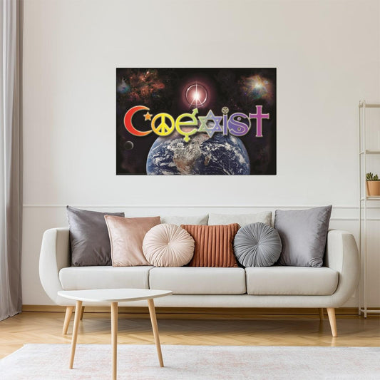 Coexist | World Peace Motivational Poster