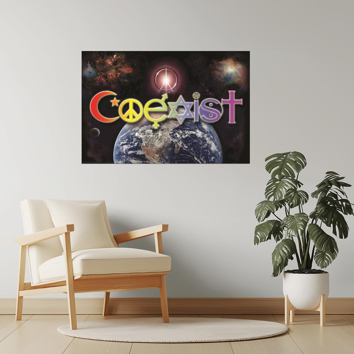 Coexist | World Peace Motivational Poster