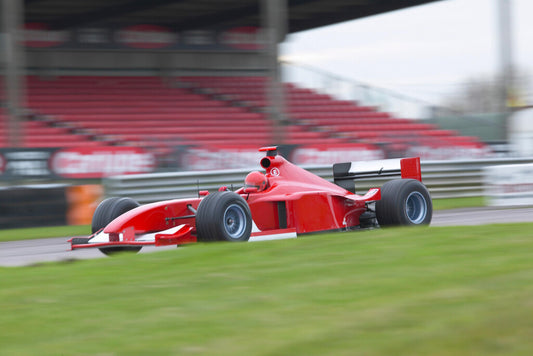 Red Formula One Car Poster | Racing Photography | Motorsports Wall Art