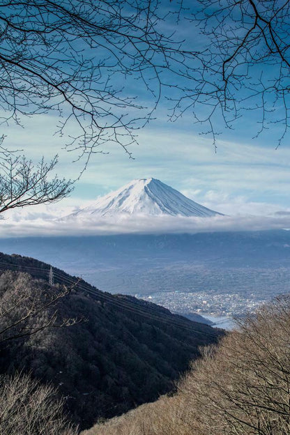 Mount Fuji in Winter | Landscape Photography Print | Japan Travel Poster