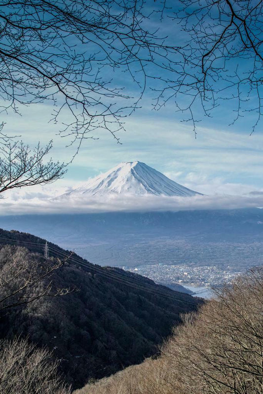 Mount Fuji in Winter | Landscape Photography Print | Japan Travel Poster