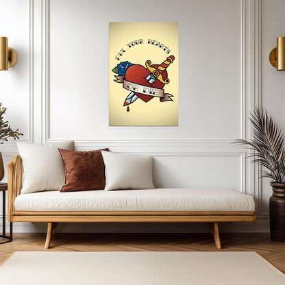 Fix Your Hearts Or Die Laura Palmer Quote | Twin Peaks TV Show Poster | David Lynch Fan Art - Type & Quotes Poster