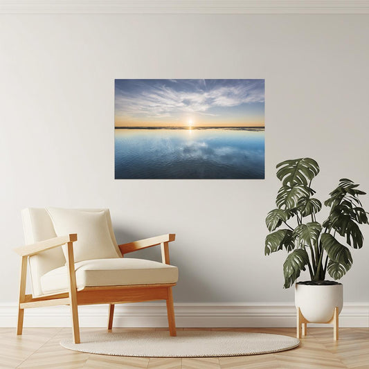 Wadden Sea Sunset Poster | Germany Coastal Photography | Nature Wall Art