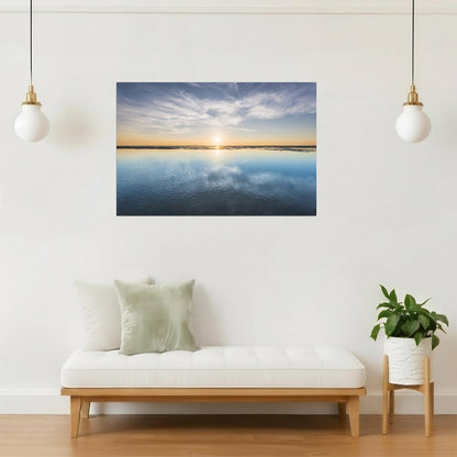 Wadden Sea Sunset Poster | Germany Coastal Photography | Nature Wall Art