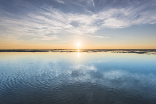 Wadden Sea Sunset Poster | Germany Coastal Photography | Nature Wall Art