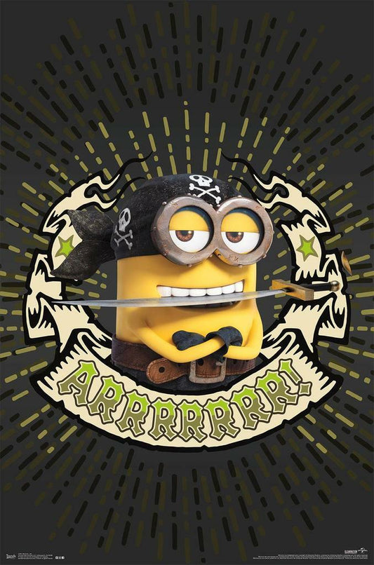 Minions as Pirates | "Arrrrr!" Quote Poster | Animated Movie Art - Movies & TV Poster