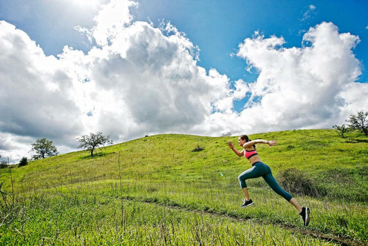 Running Woman on Hill | Inspirational Motivational Poster