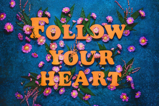 Follow Your Heart | Floral Motivational Quote Poster