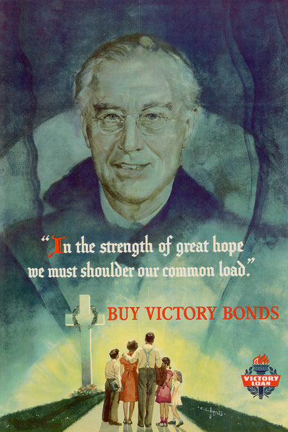 "In The Strength of Great Hope" | WWI Red Cross Poster | Vintage Propaganda Art - Vintage & Retro Poster