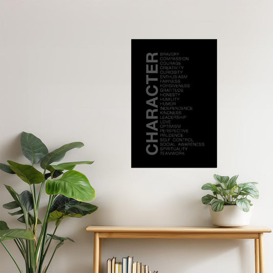 Character | Bravery, Courage, Compassion and Values Poster
