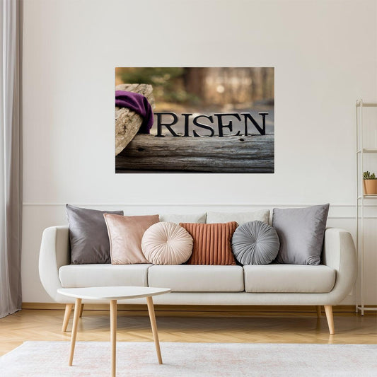 He Is Risen | Christian Inspirational Poster