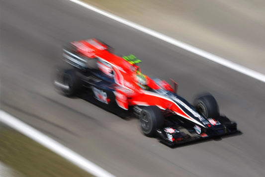 Formula One in Motion Poster | Speed Race Car Photography | Motorsports Wall Art