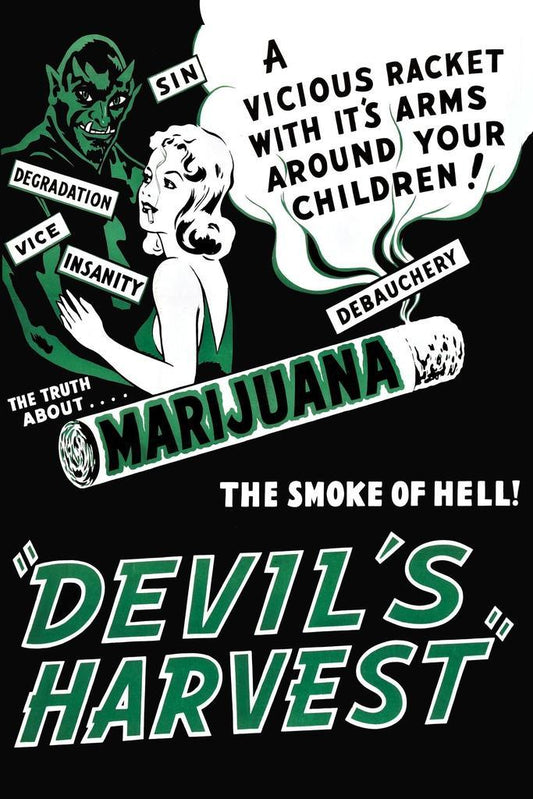 Devil's Harvest | Reefer Madness Style Exploitation Film Poster - Vintage & Retro Poster