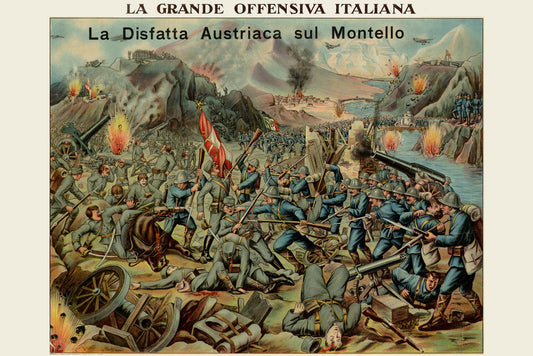 "La Grande Offensiva" | Great Italian Offensive | WWI Propaganda Poster - Vintage & Retro Poster