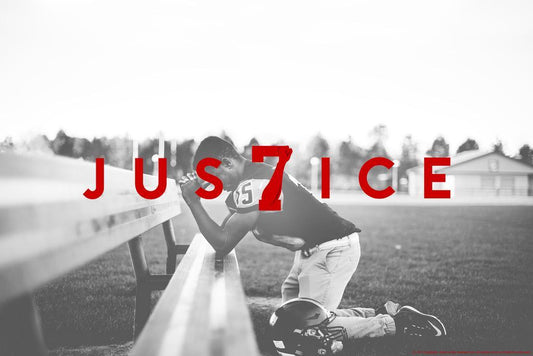 Power 7 Justice Poster | Minimalist Graphic Print | Typography Wall Art