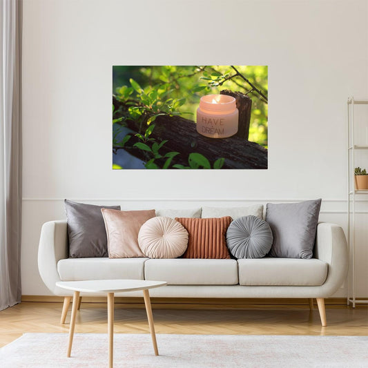 Have a Dream | Candle at Sunset Motivational Poster
