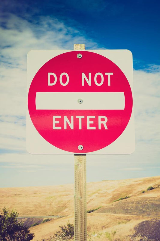 Do Not Enter Sign Poster | Rural Moody Photography | Conceptual Wall Art