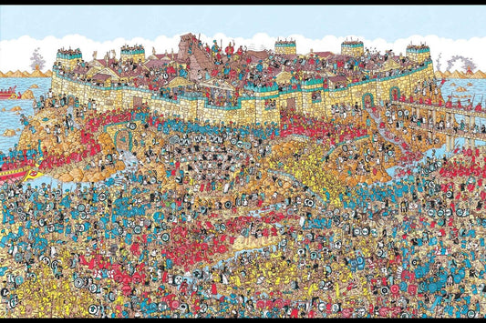 Where's Waldo? | Children's Illustration Poster | Kids Room Wall Art