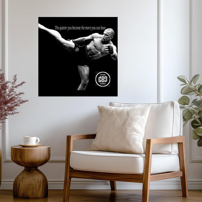 Georges St-Pierre | MMA Fighter Poster | GSP Motivational Sports Art