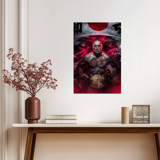 Georges St-Pierre GSP Takedown | UFC Action Poster | MMA Art Print