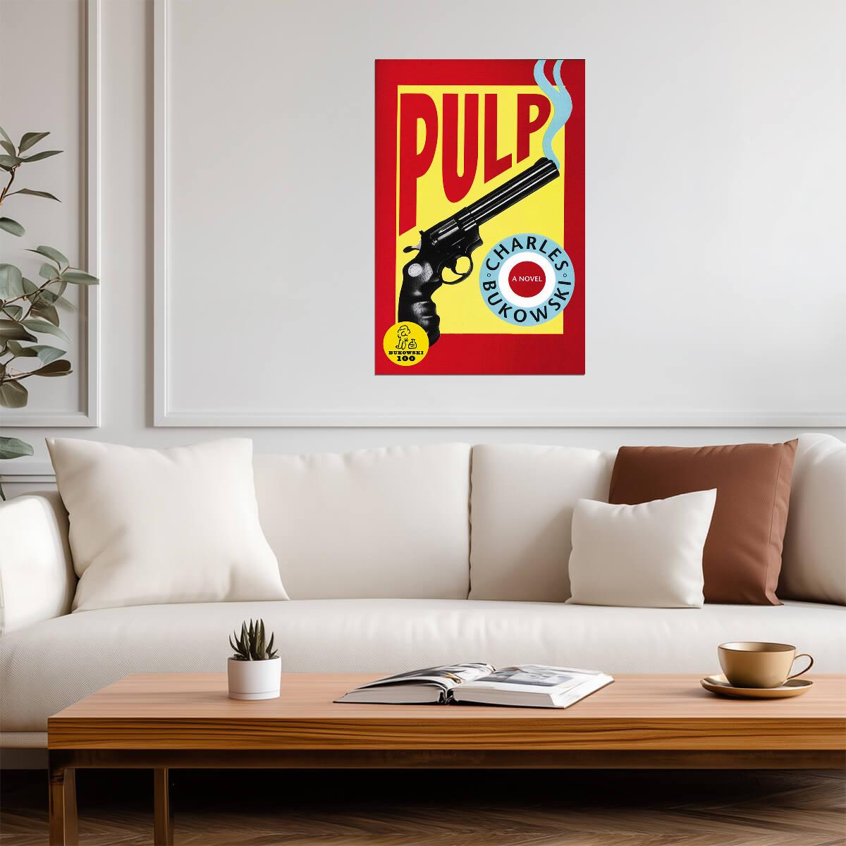 Charles Bukowski "Pulp" | Whodunit Book Cover Poster - Movies & TV Poster