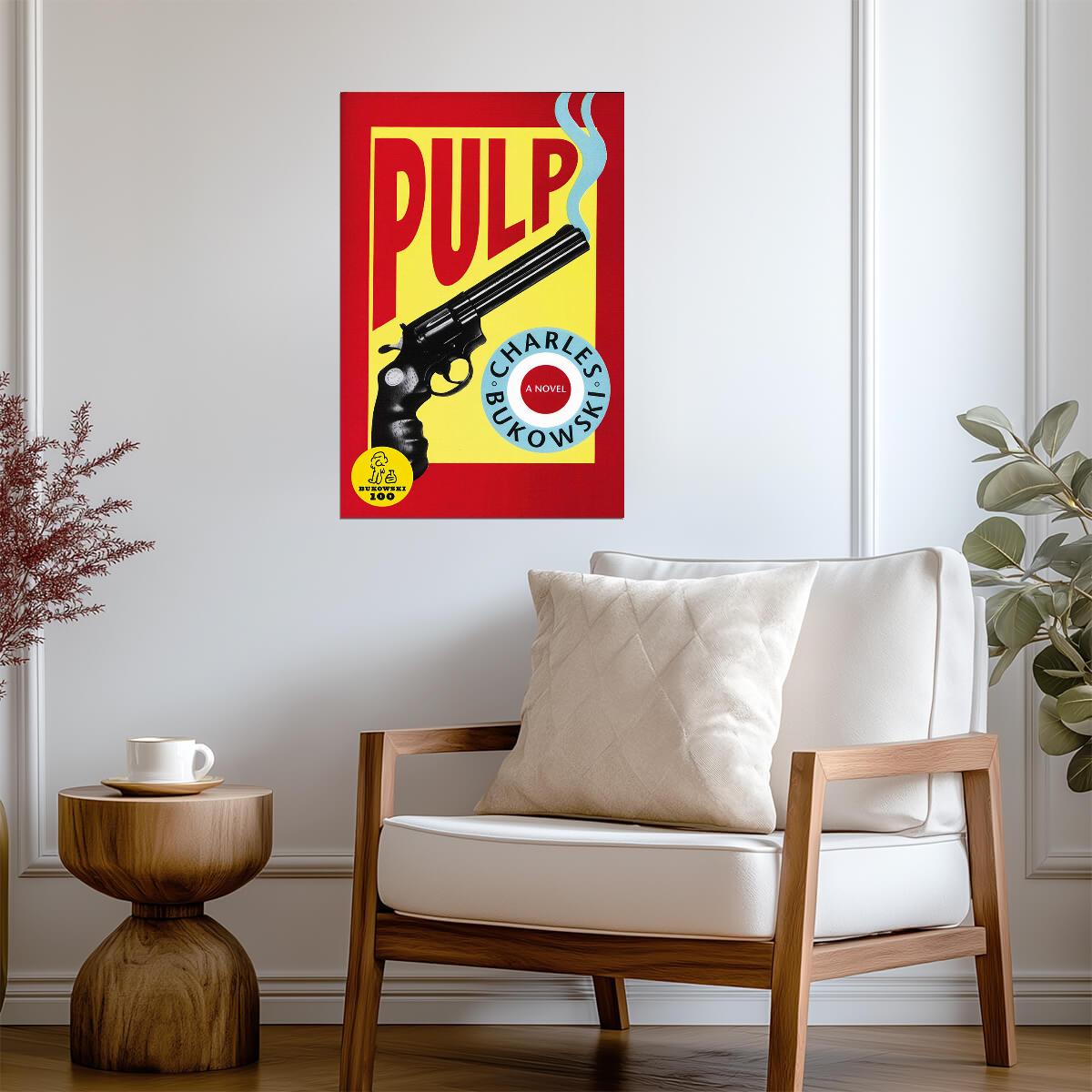 Charles Bukowski "Pulp" | Whodunit Book Cover Poster - Movies & TV Poster