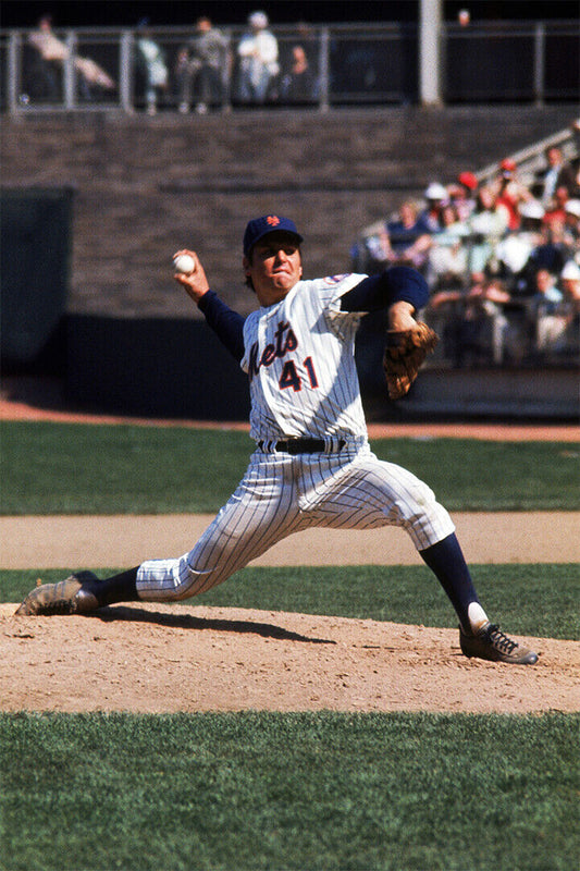 Tom Seaver New York Mets | Vintage Baseball Poster | Legendary Pitcher Photo - Sports Poster