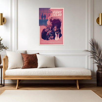 Fight Club | Tyler Durden & The Narrator Illustrated Art | Movie Poster - Movies & TV Poster