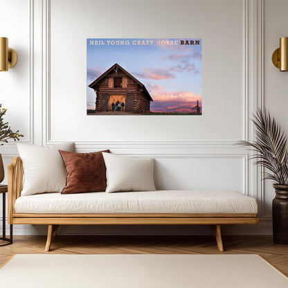 Neil Young & Crazy Horse Barn | Album Cover Poster | Folk Rock Wall Art