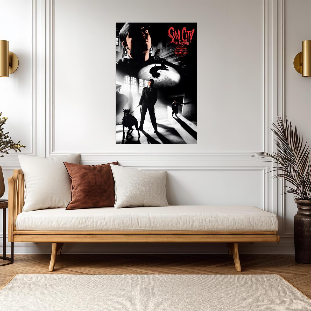 Ski Mask the Slump God Sin City The Mixtape | Album Cover Poster | Hip Hop Wall Art