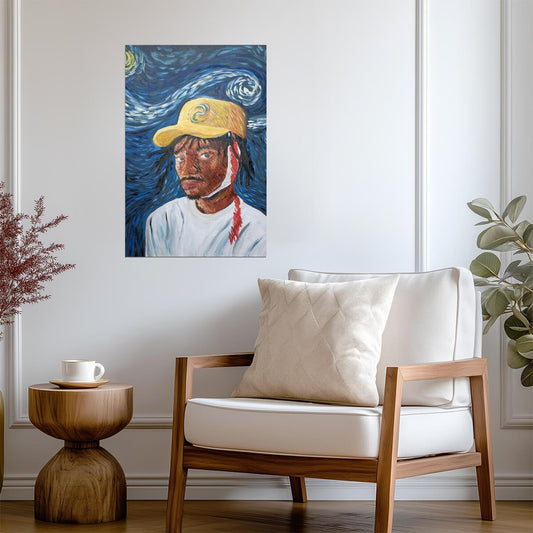 Zelooperz Van Gogh's Left Ear | Album Cover Poster | Abstract Hip Hop Art