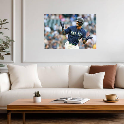 Julio Rodriguez Seattle Mariners | Game Day Photo | Baseball Player Poster - Sports Poster