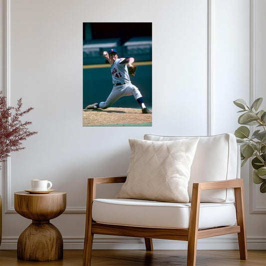 Tom Seaver New York Mets | Vintage Pitching Motion | Baseball Legend Poster - Sports Poster