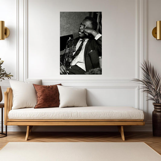 Miles Davis | Jazz Legend Poster | Black and White Photography